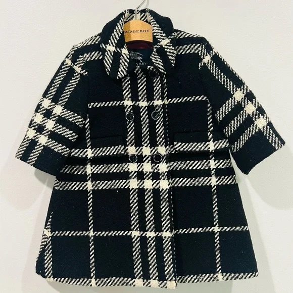 BURBERY**Double Breasted Baby Coat***Size 6 mo. $1395 - Picture 1 of 6